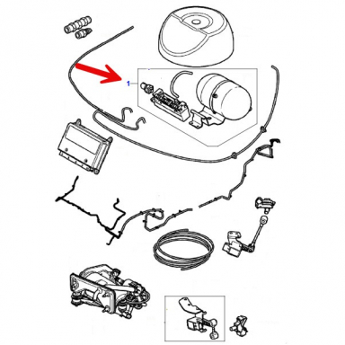 USED VALVE BLOCK ASSEMBLY FOR AIR SUSPENSION  C2C35166